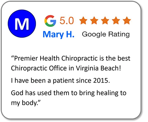 Chiropractic Virginia Beach VA Mary H Testimonial