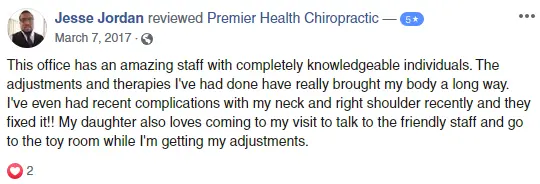 Chiropractic Virgina Beach VA FB Testimonial