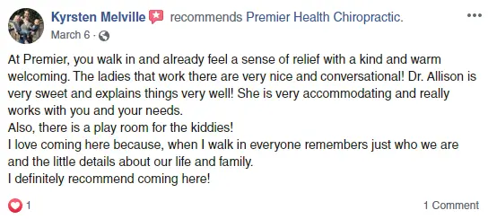 Chiropractic Virgina Beach VA FB Testimonial Chiropractic Virgina Beach VA FB Testimonial