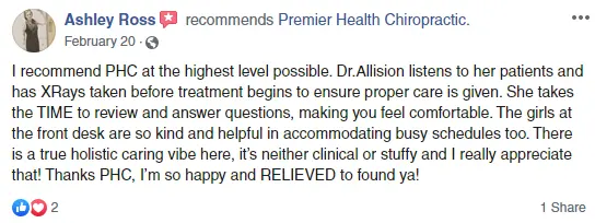 Chiropractic Virgina Beach VA FB Testimonial Chiropractic Virgina Beach VA FB Testimonial