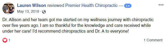 Chiropractic Virgina Beach VA FB Testimonial