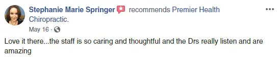 Chiropractic Virgina Beach VA FB Testimonial Chiropractic Virgina Beach VA FB Testimonial