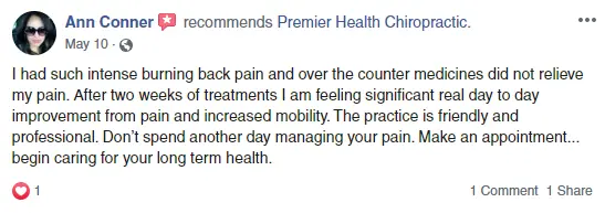 Chiropractic Virgina Beach VA FB Testimonial Chiropractic Virgina Beach VA FB Testimonial